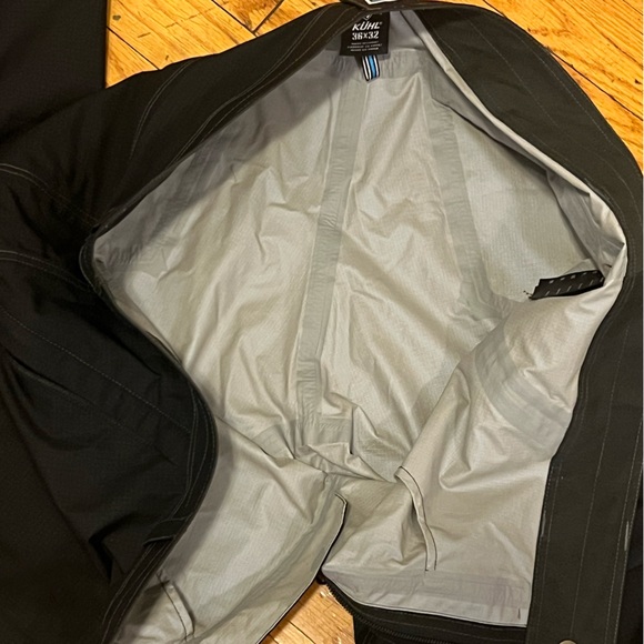 KUHL Mens Jetstream Rain Pant 36x32 Performance Waterproof 100% Nylon Ankle Zip - Picture 16 of 16